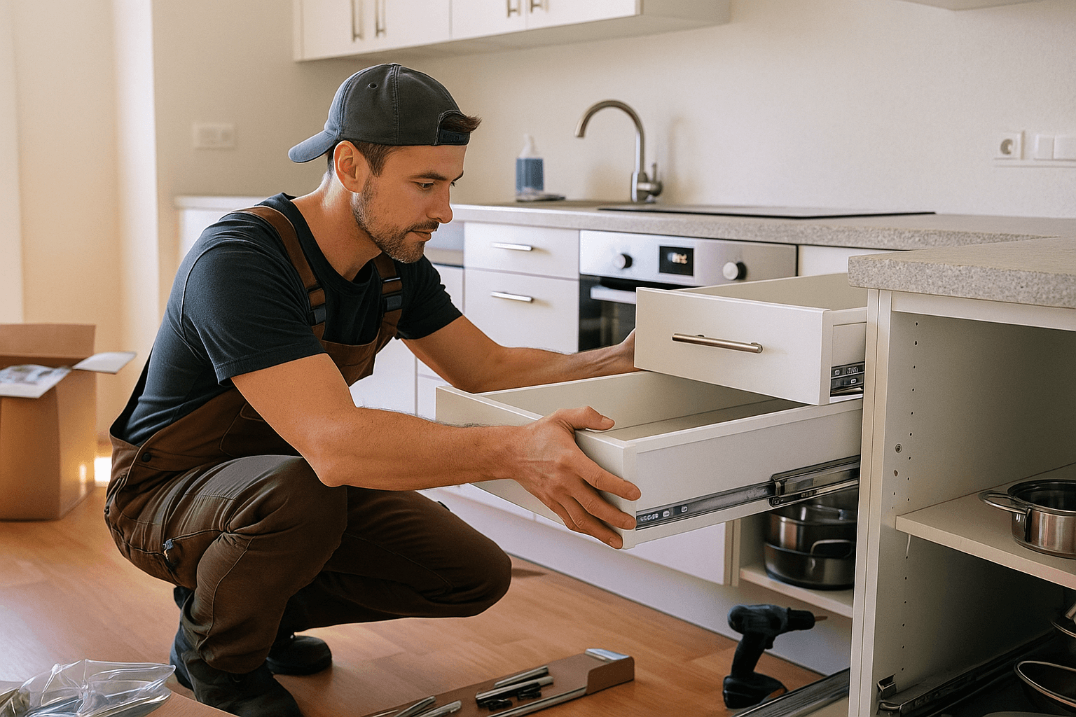 Büroumzug-München_Küchenmontage